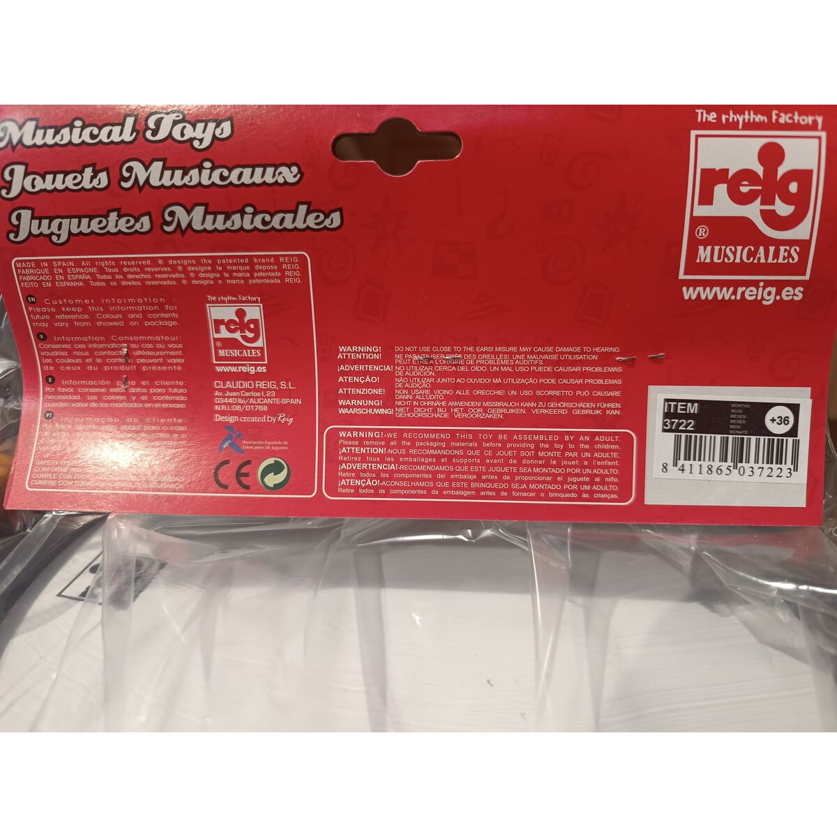 Jucărie muzicală Reig Cilindru Flaut Dulce