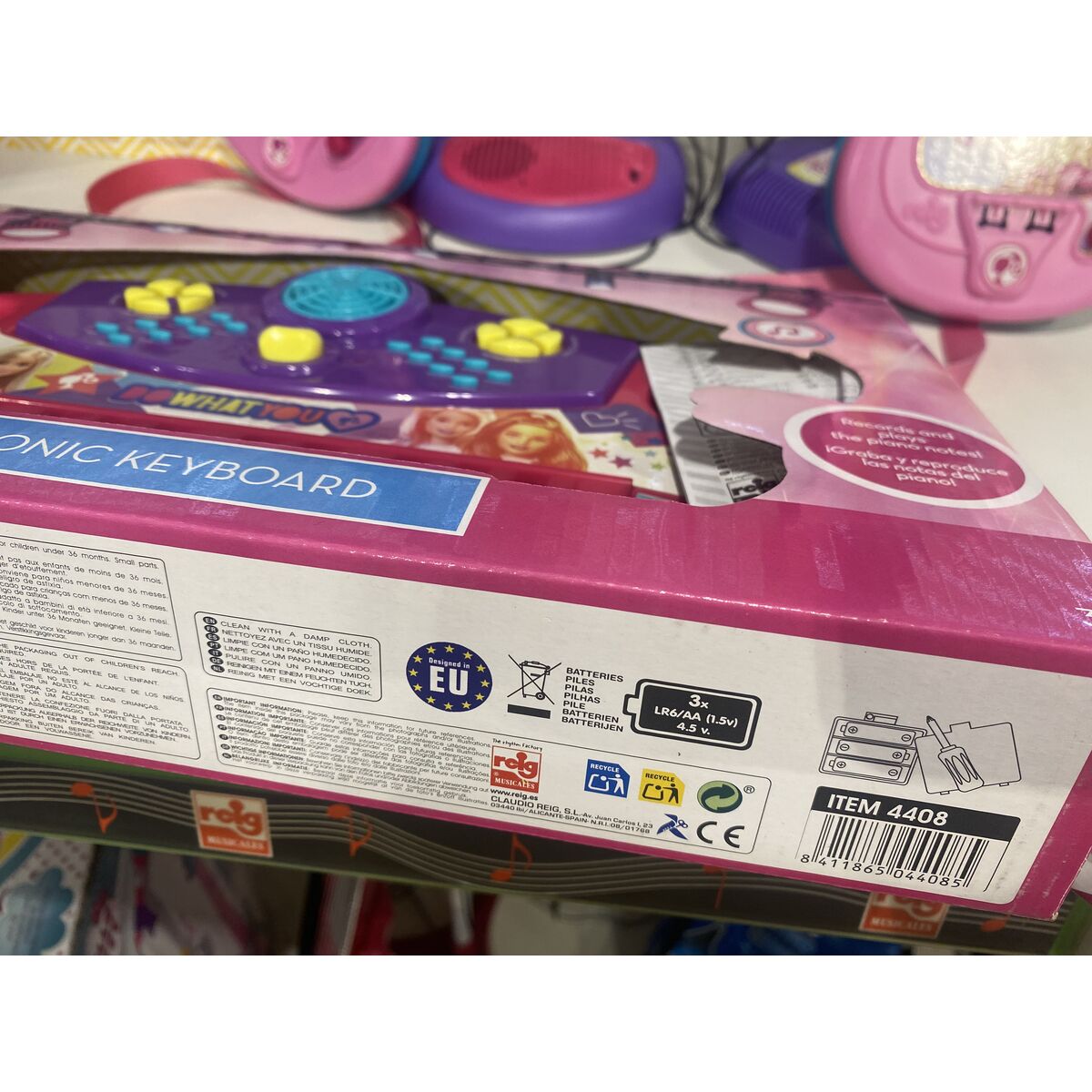 Pian jucărie Barbie Pian Electronic (3 Unități)