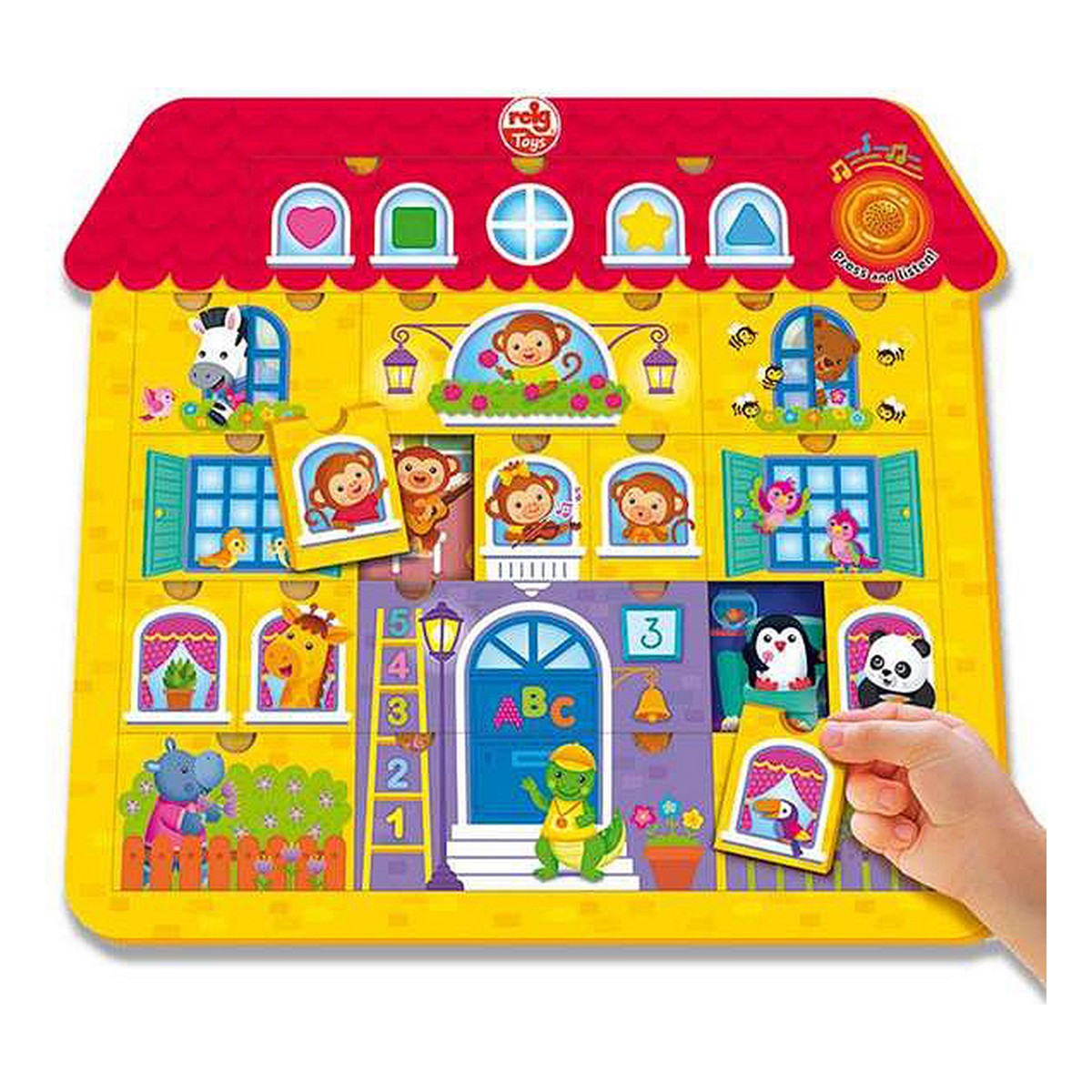 Puzzle Reig Constructor House Muzical 21 Piese 17 x 37 x 41,5 cm (17 x 37 x 41,5 cm)