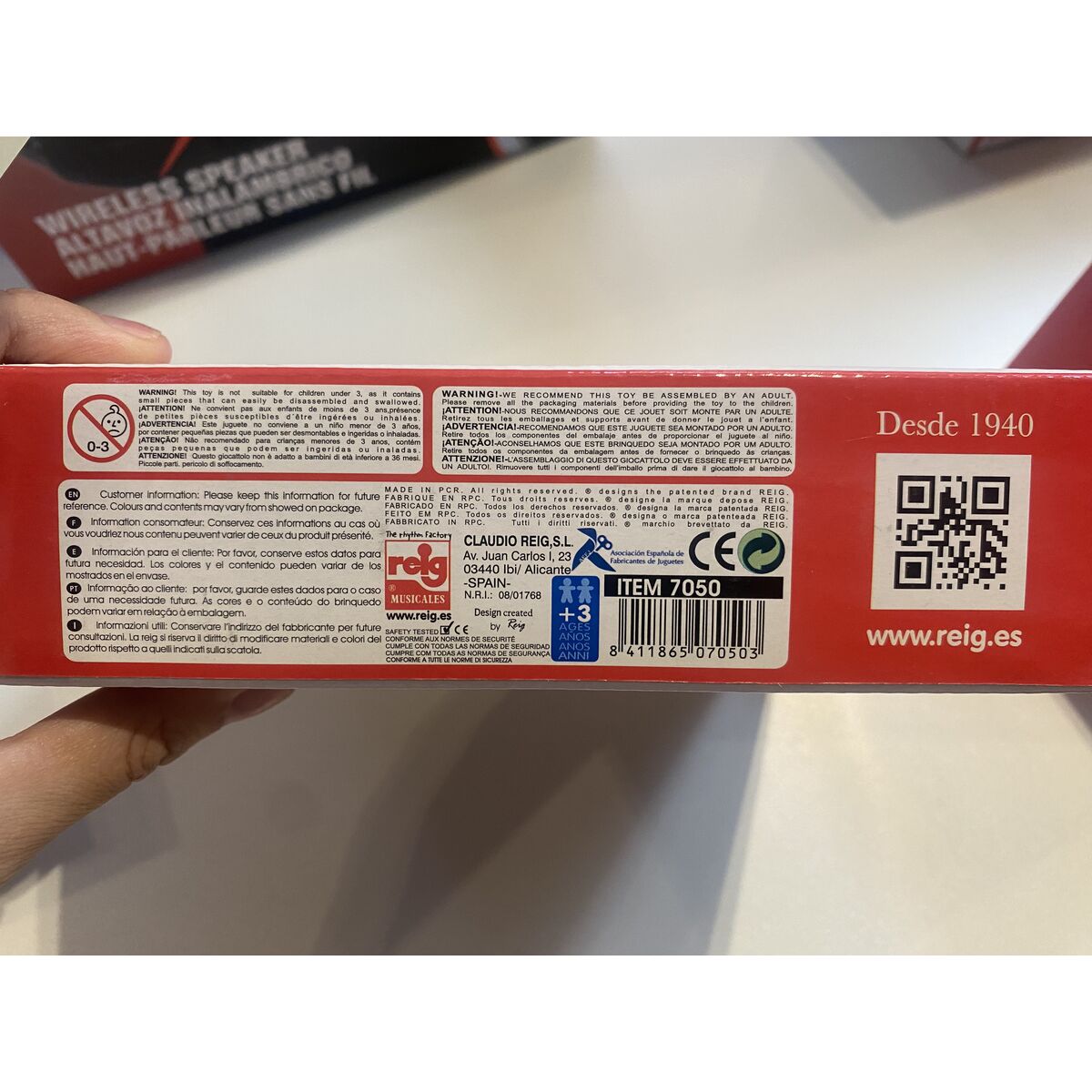 Tamburină Reig Multicolor Lemn Plastic