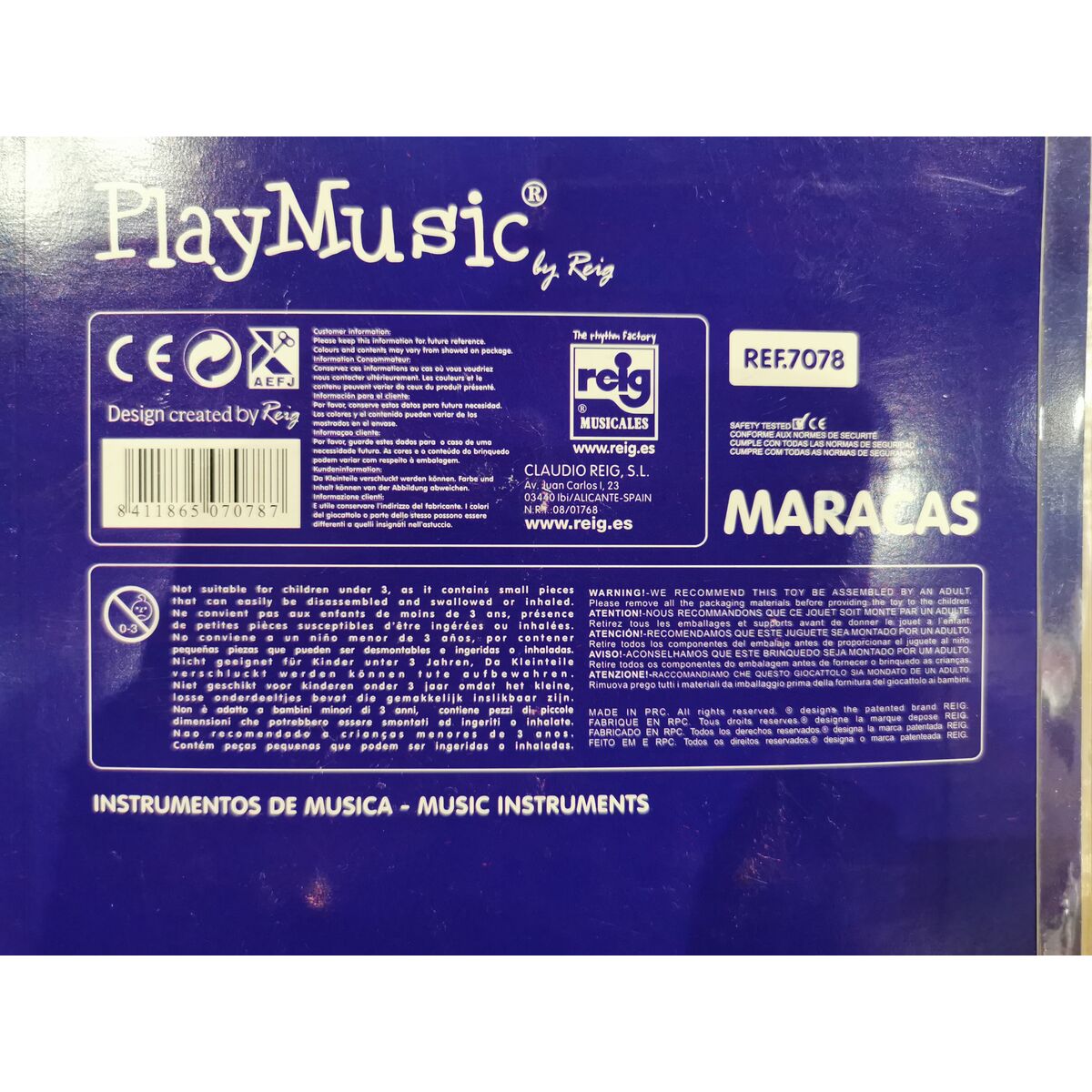 Jucărie muzicală Reig Maracase Lemn Plastic