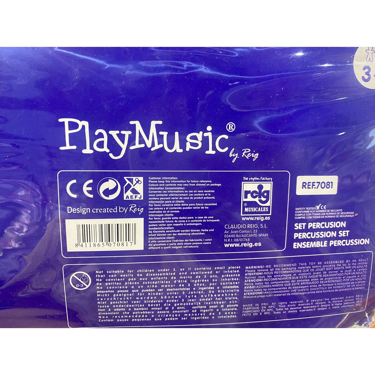 Set muzical Reig Roșu Lemn Plastic