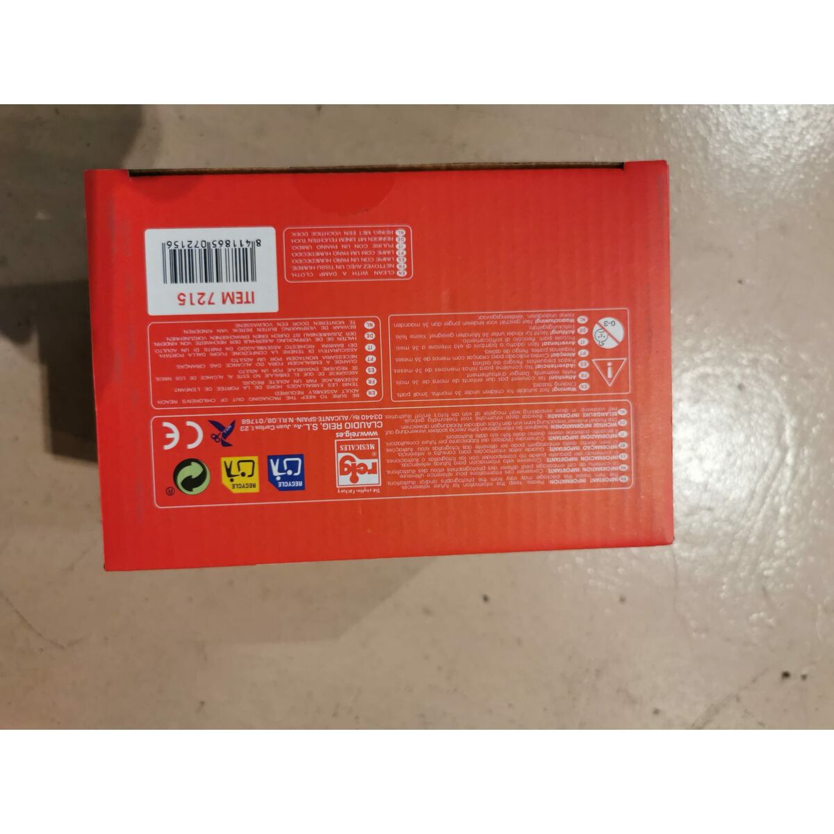 Jucărie muzicală Reig Cilindru Ø 15 cm Lemn Plastic 15,25 cm