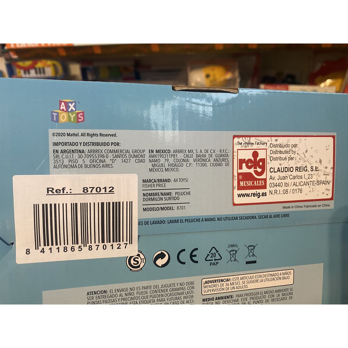 Jucărie de Pluș Fisher-Price Elefant 30 cm