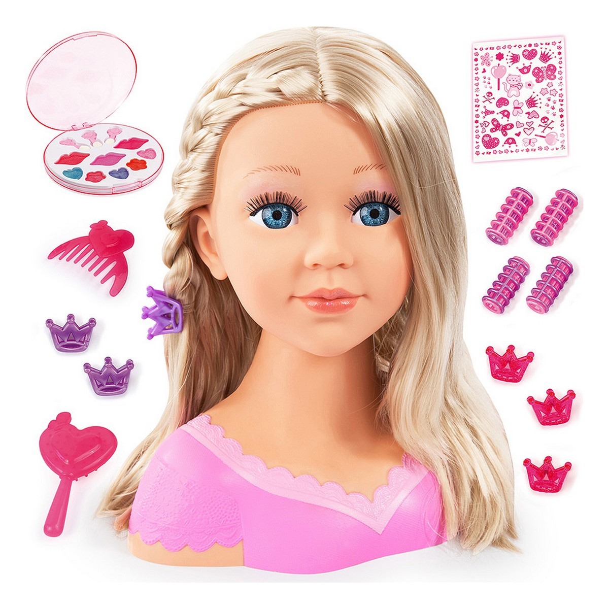 Bust Reig Charlene Super Model Coafură și machiajul Perucă blondă