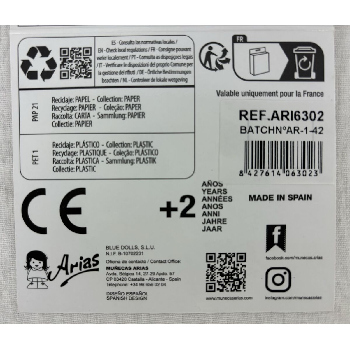 Pantofi pentru păpuși Arias Roz 45 cm