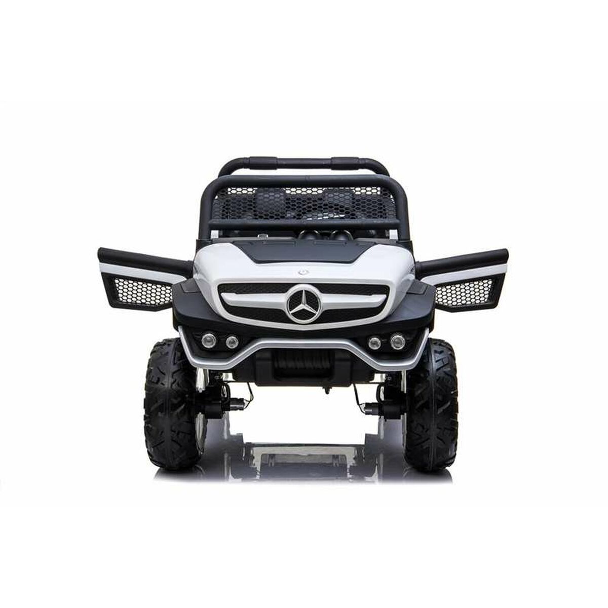 Mașinuță electrică pentru copii Mercedes Benz Unimog Alb 12 V