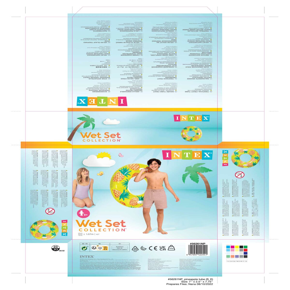 Colac Gonflabil Intex Fructe PVC Ø 107 cm