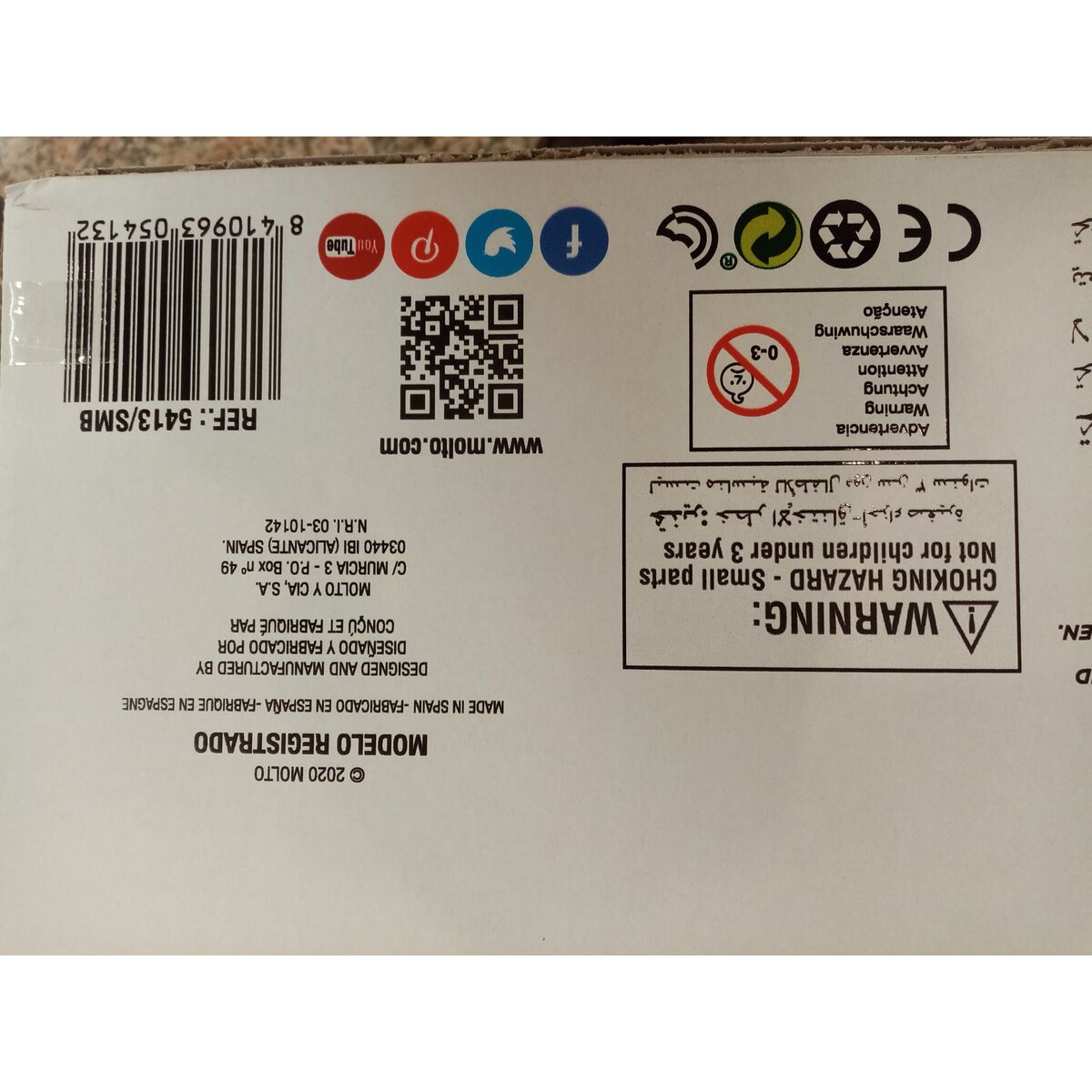 Pistă de Curse Moltó Parking 60,5 x 71 cm