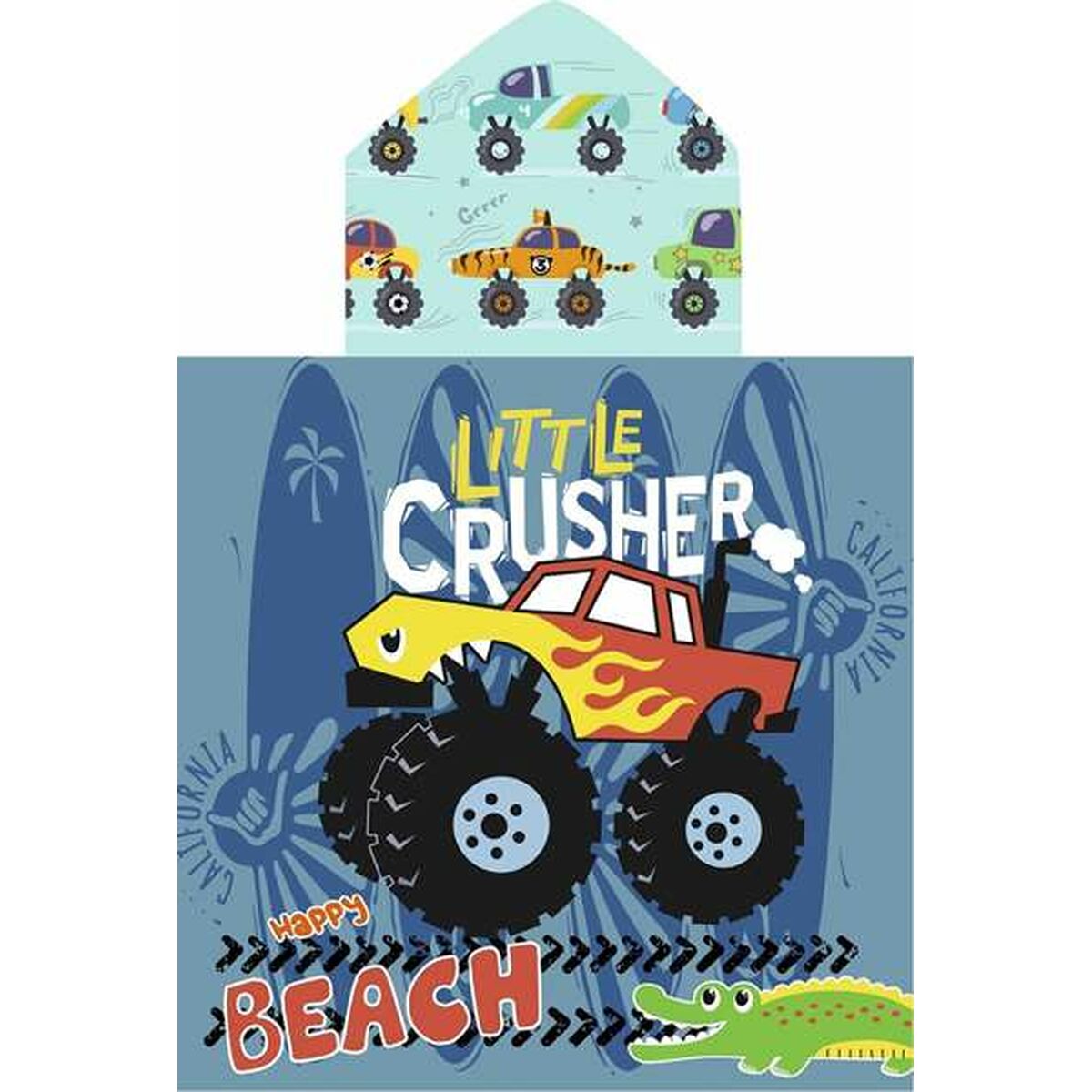 Prosop-Poncho cu Glugă Secaneta Crusher 60 x 120 cm