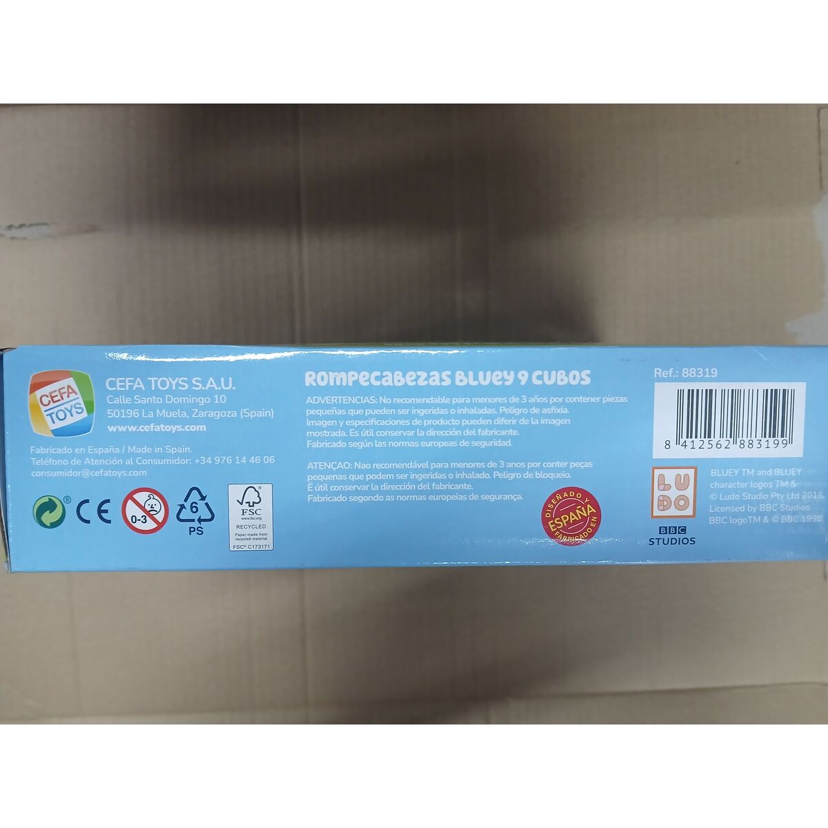 Puzzle Cefatoys 9 Piese 21 x 22 x 6 cm