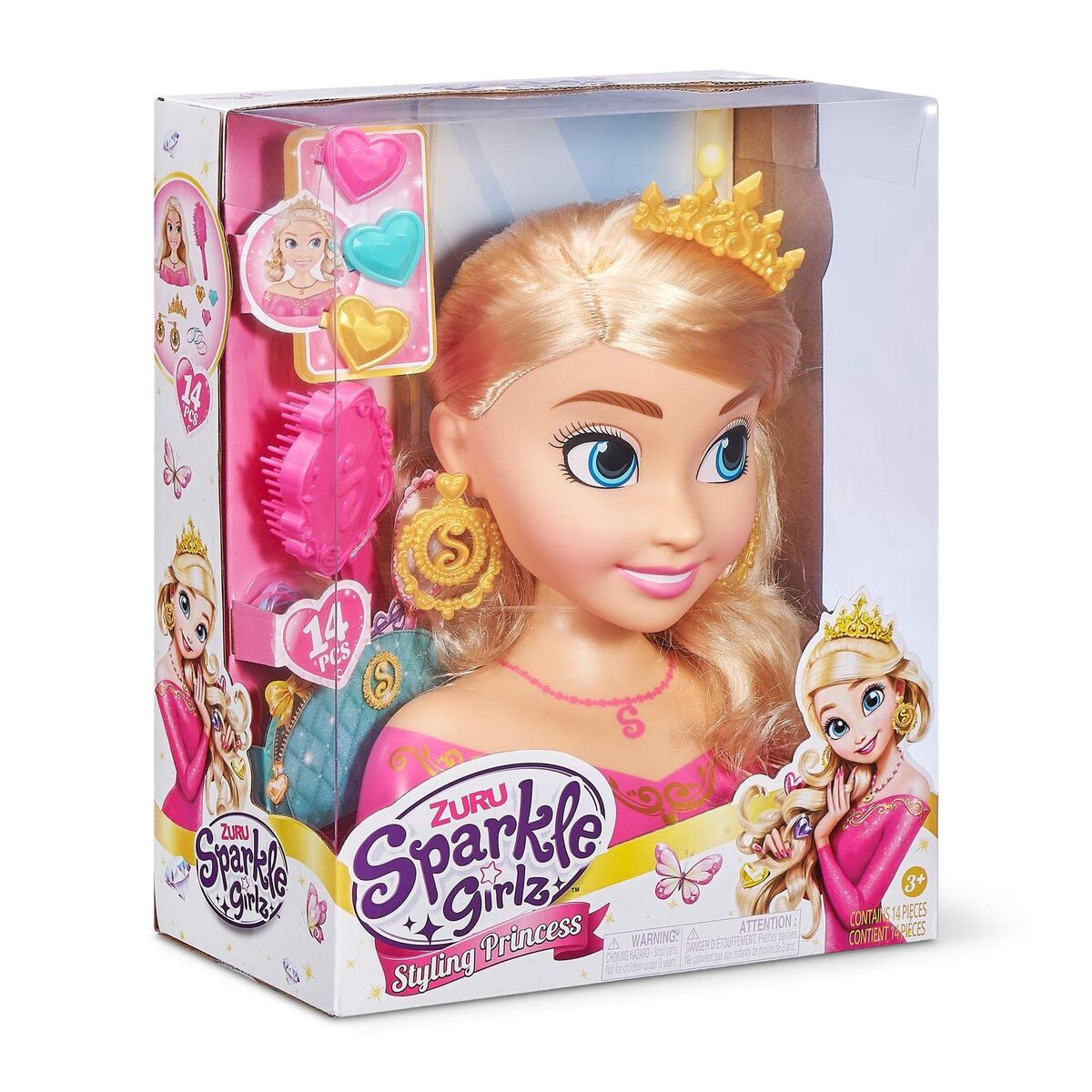 Păpușă pentru coafat Sparkle Girlz 23 cm