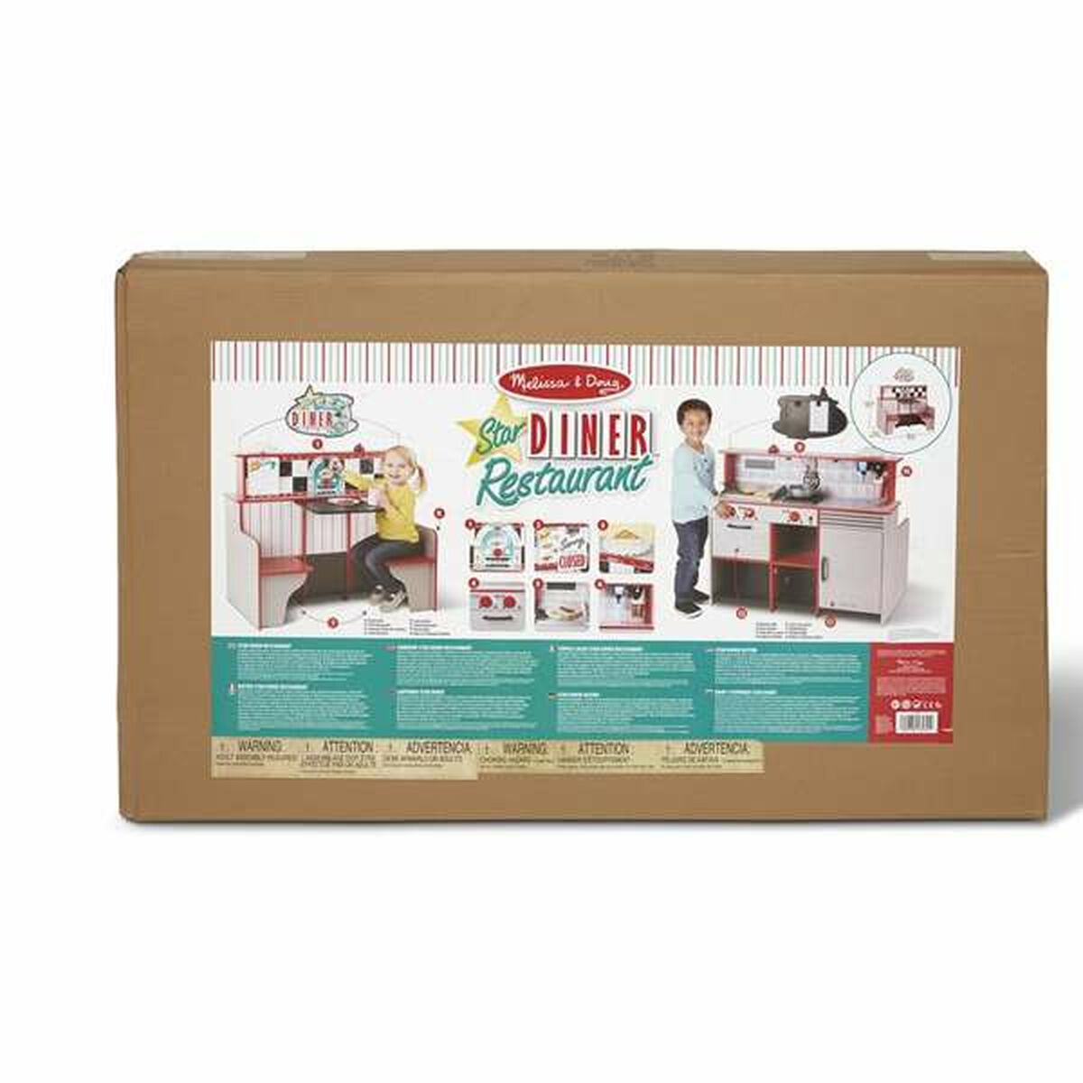 Bucătărie de Jucărie Melissa & Doug Restaurant 108 x 66 x 18 cm