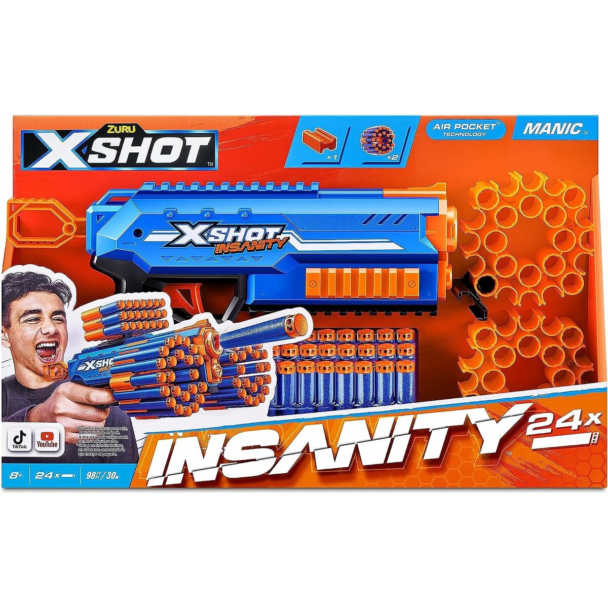 Pistol cu Săgeți X-Shot Insanity- Manic