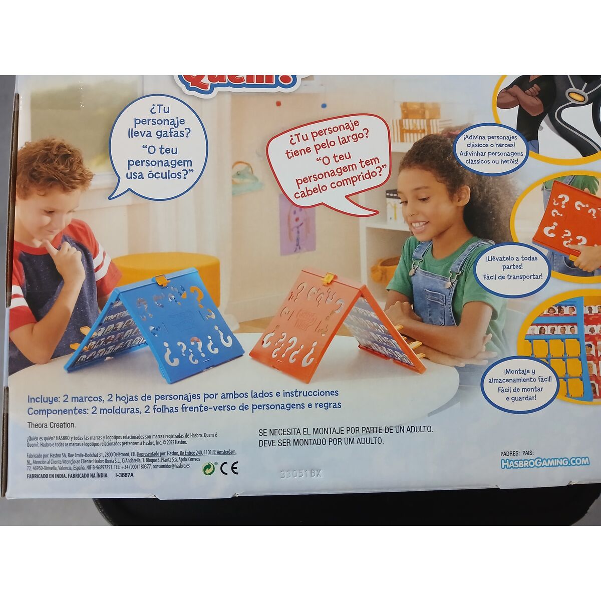 Joc de Masă Hasbro ¿Quién es quién? ES, PT