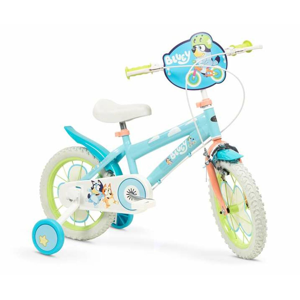 Bicicletă pentru copii Bluey 14" Albastru Verde