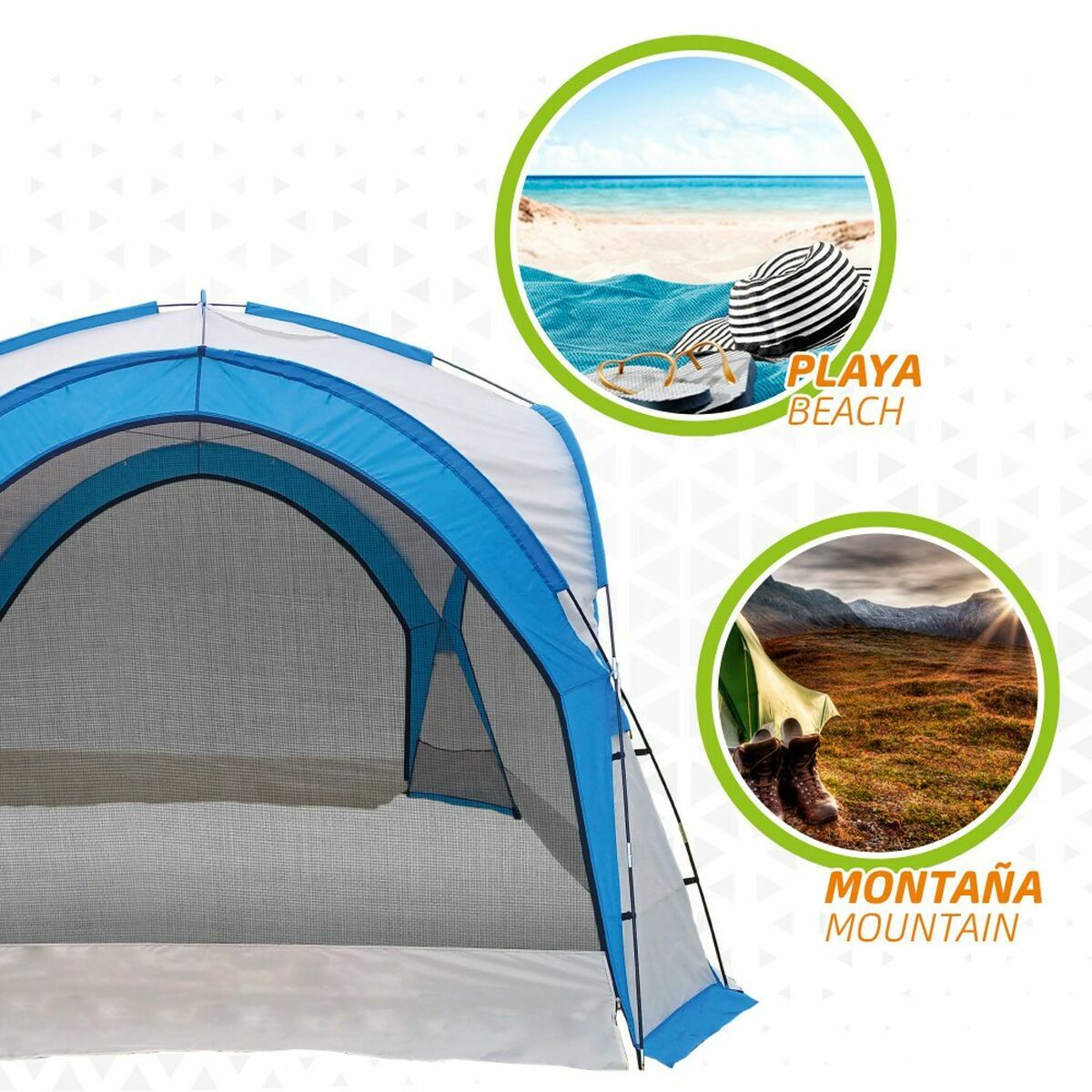 Cort pentru Plajă Hot Wheels Camping Plasă antițânțari 350 x 350 x 260 cm