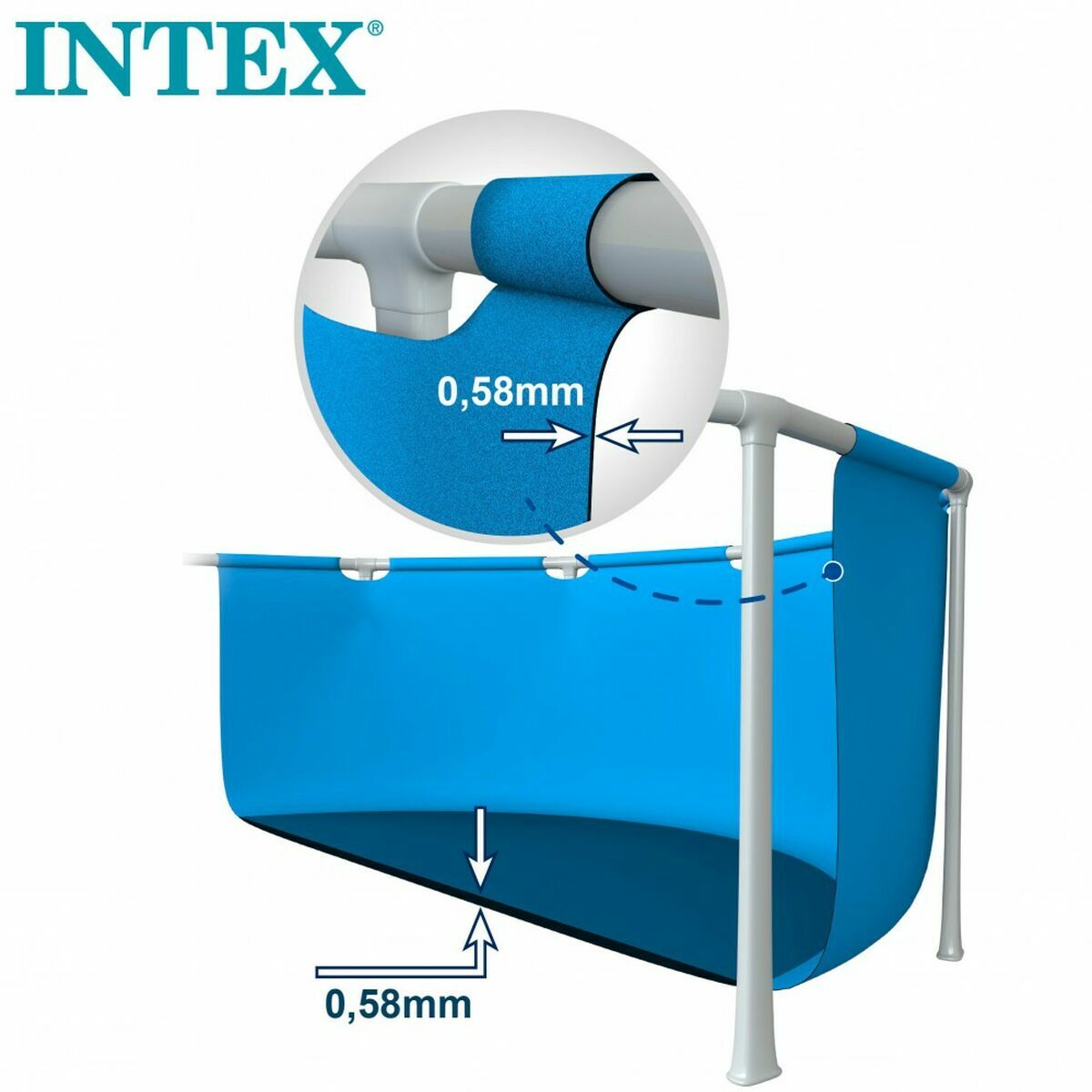 Piscină Detașabilă Intex 8.418 l Dreptunghiular 400 x 200 x 122 cm