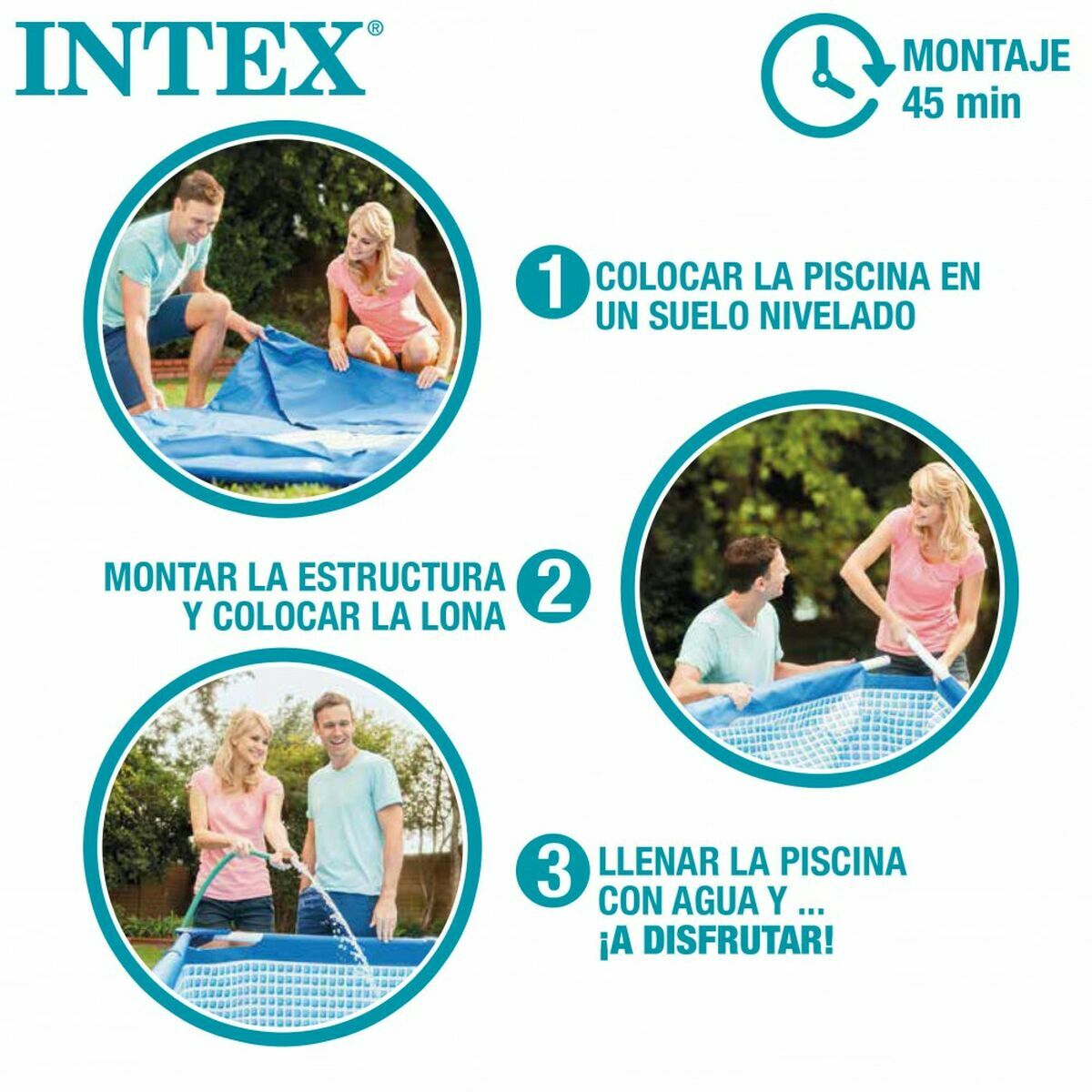 Piscină Detașabilă Intex 8.418 l Dreptunghiular 400 x 200 x 122 cm