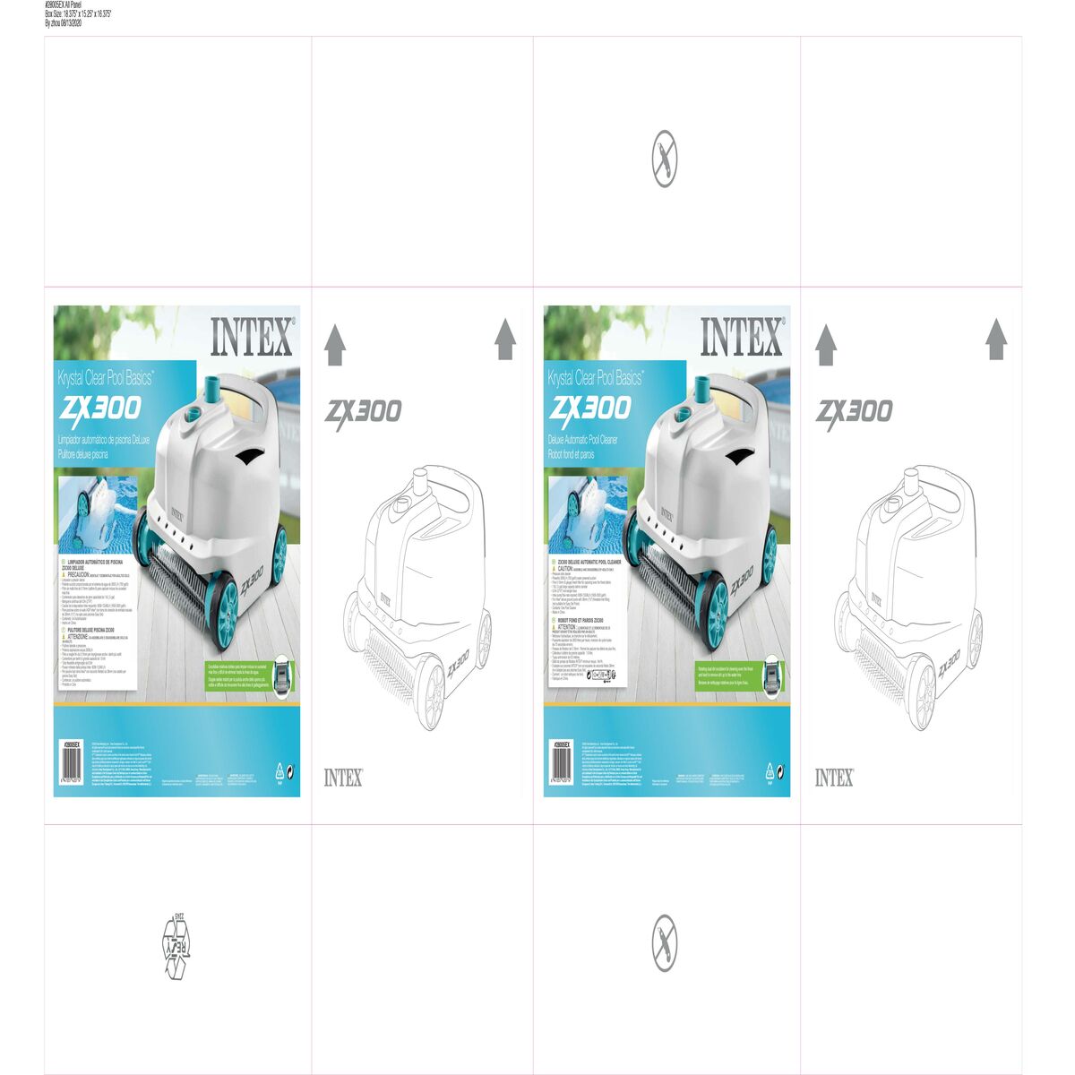 Curățătoare automate pentru piscine Intex 47,5 x 39,5 x 42 cm