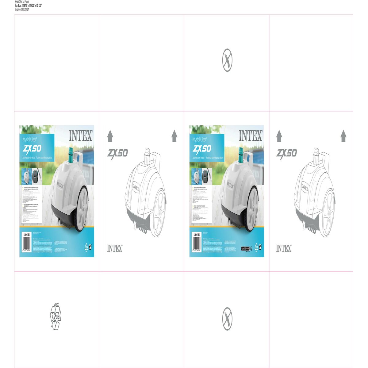 Curățătoare automate pentru piscine Intex Zx50 56,5 x 40 x 33 cm