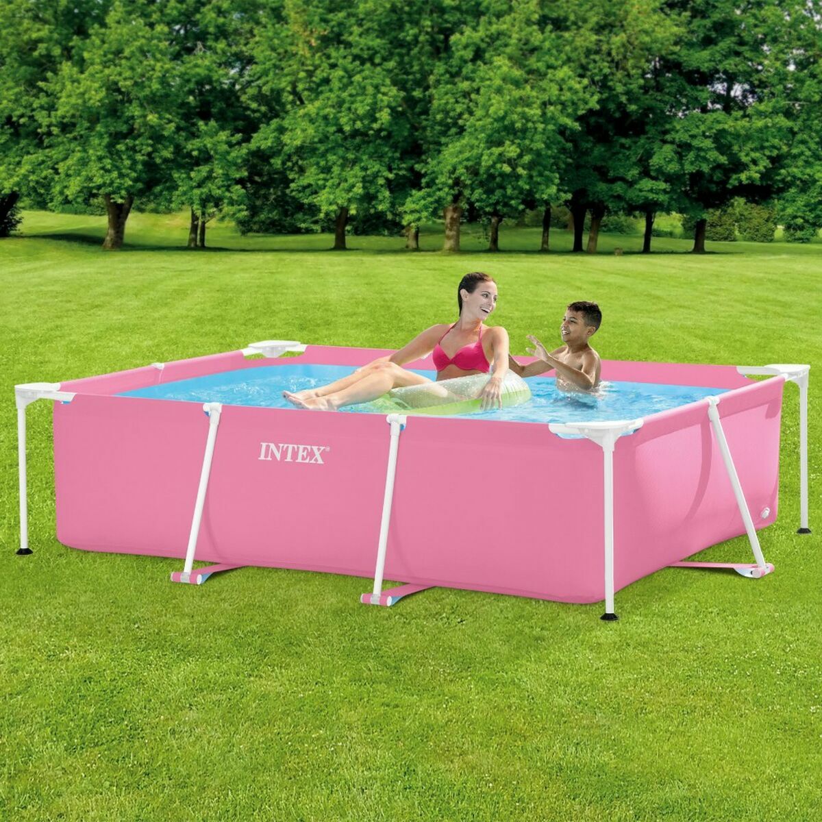 Piscină Detașabilă Intex 220 x 150 x 60 cm Roz 1662 L