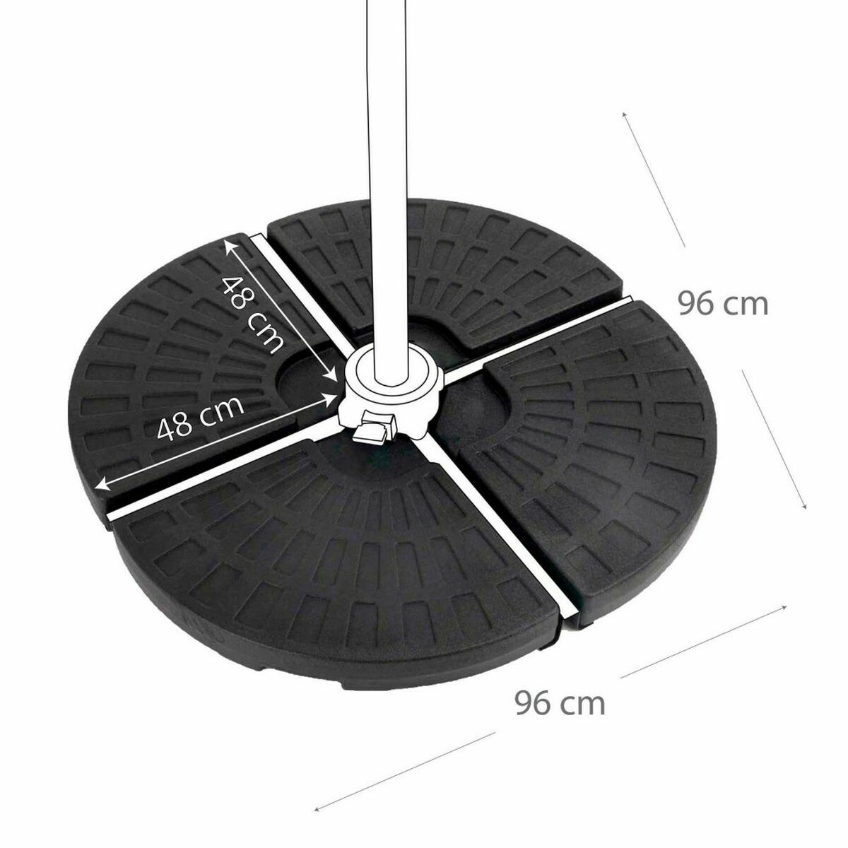 Bază pentru Umbrelă de Soare Aktive Plastic