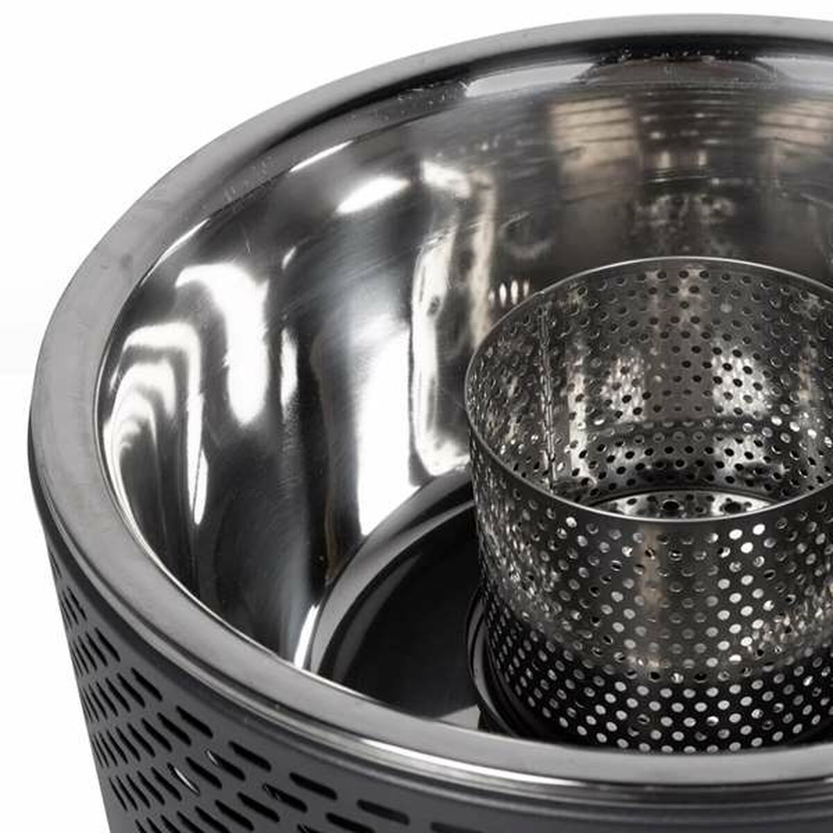 Grătare Portabil Aktive Rotundă Fără fum Negru Ø 34 cm