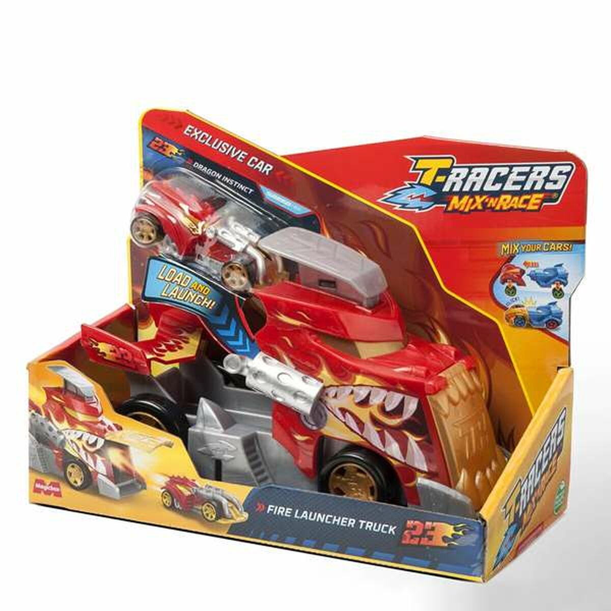 Camion Autotransporter Magicbox Launcher Truck T-Racers Mix 'N Race 10 x 16,8 x 22,5 cm Mașină