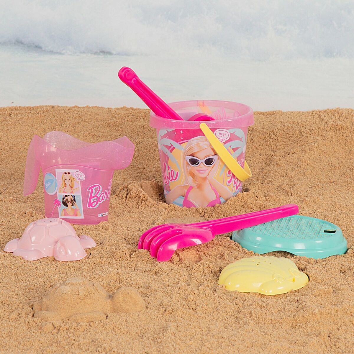 Set de jucării de plajă Barbie 8 Piese Ø 18 cm