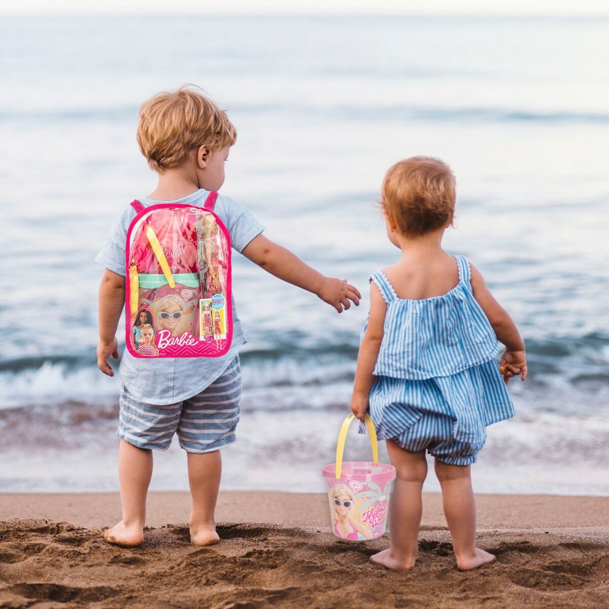 Set de jucării de plajă Barbie 8 Piese Ø 18 cm