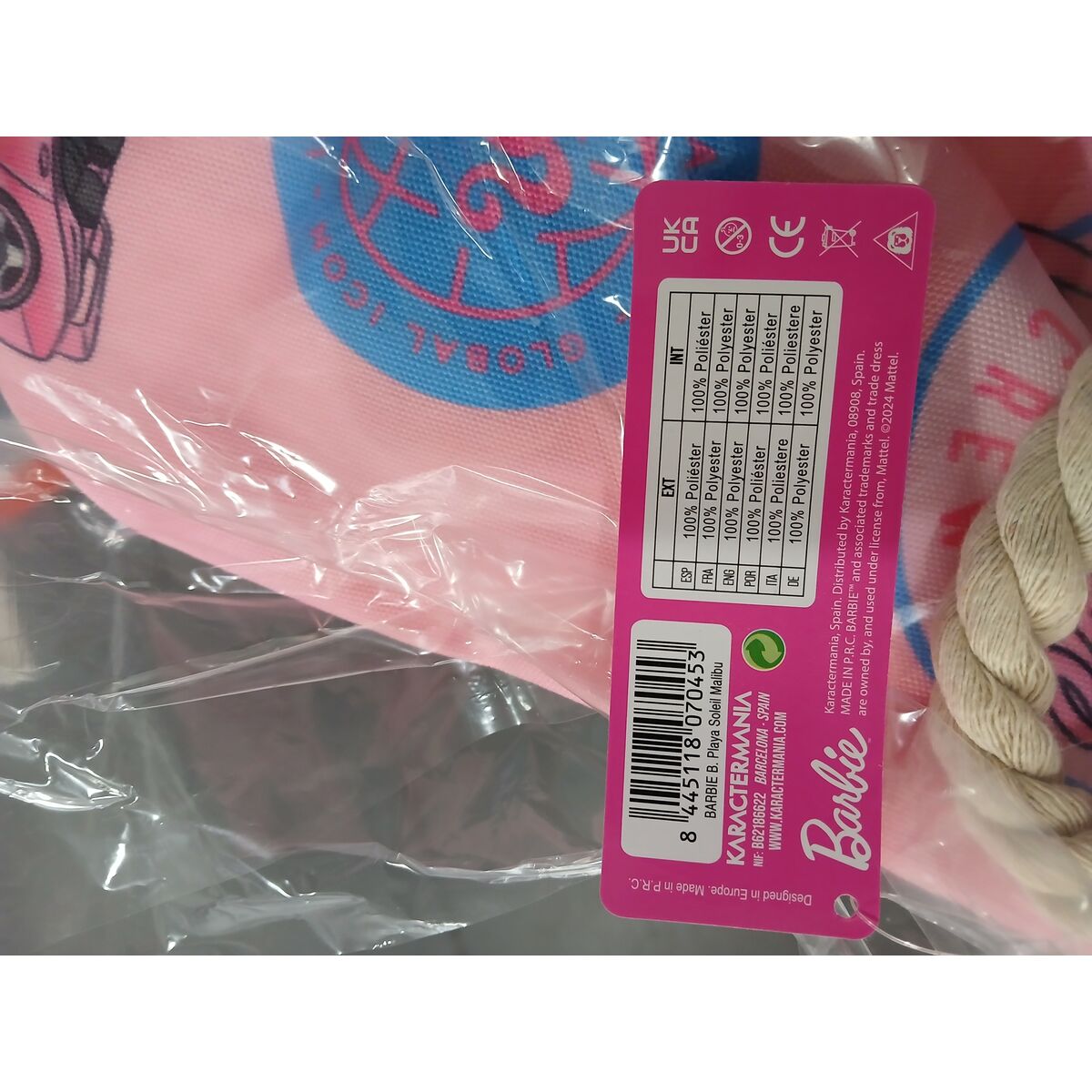 Geantă de Plajă Karactermania Barbie Soleil Malibu 37 x 52 x 17 cm