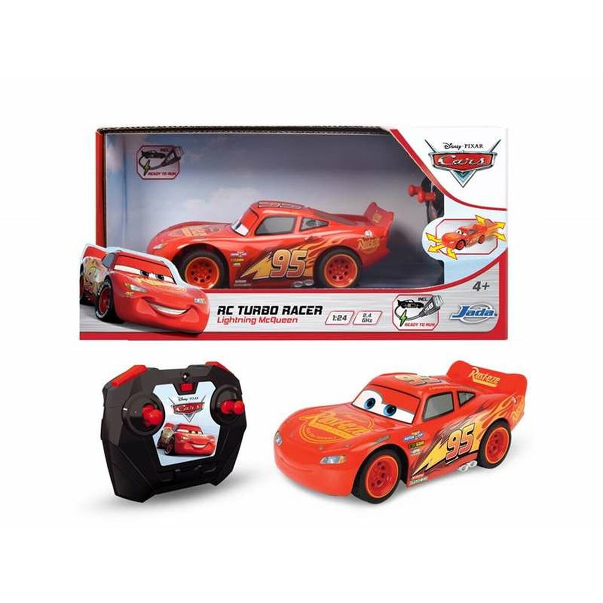 Mașină Radio Control Cars Turbo Racer Lightning McQueen 1:24 17 cm