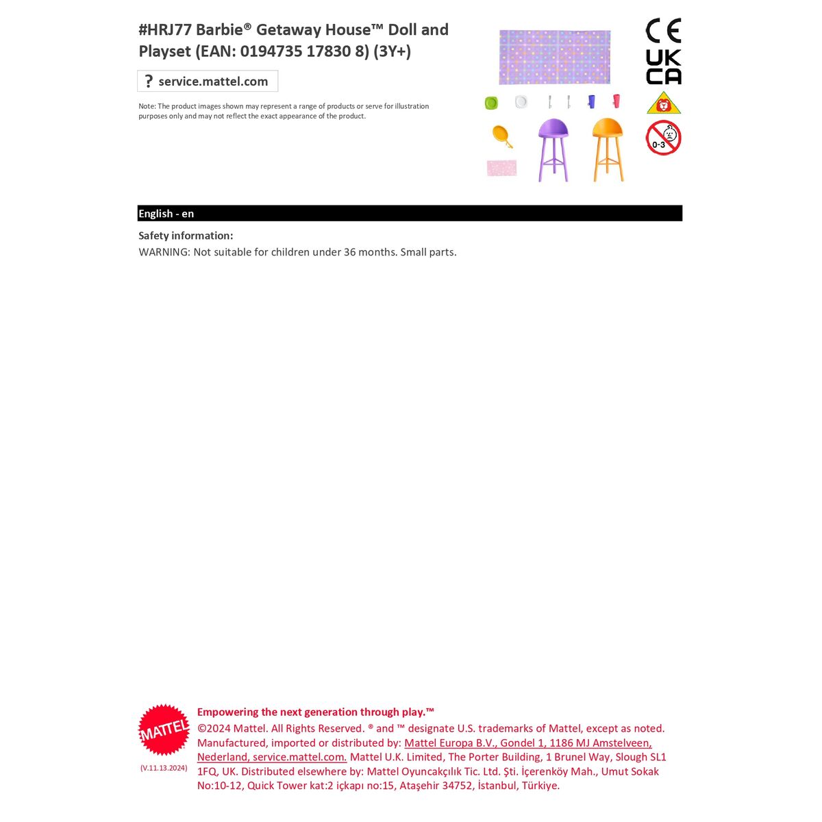 Păpușă Bebe Mattel