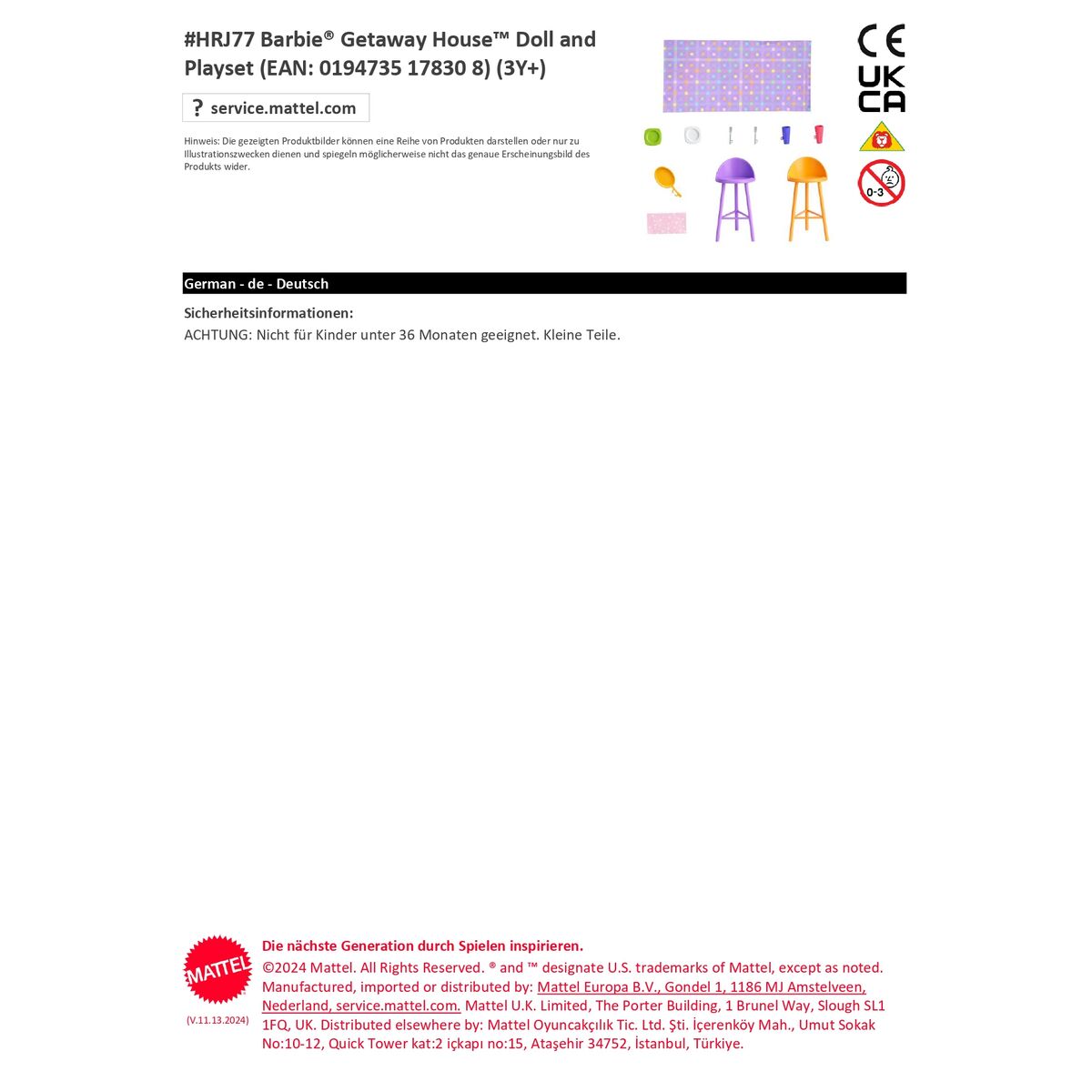 Păpușă Bebe Mattel