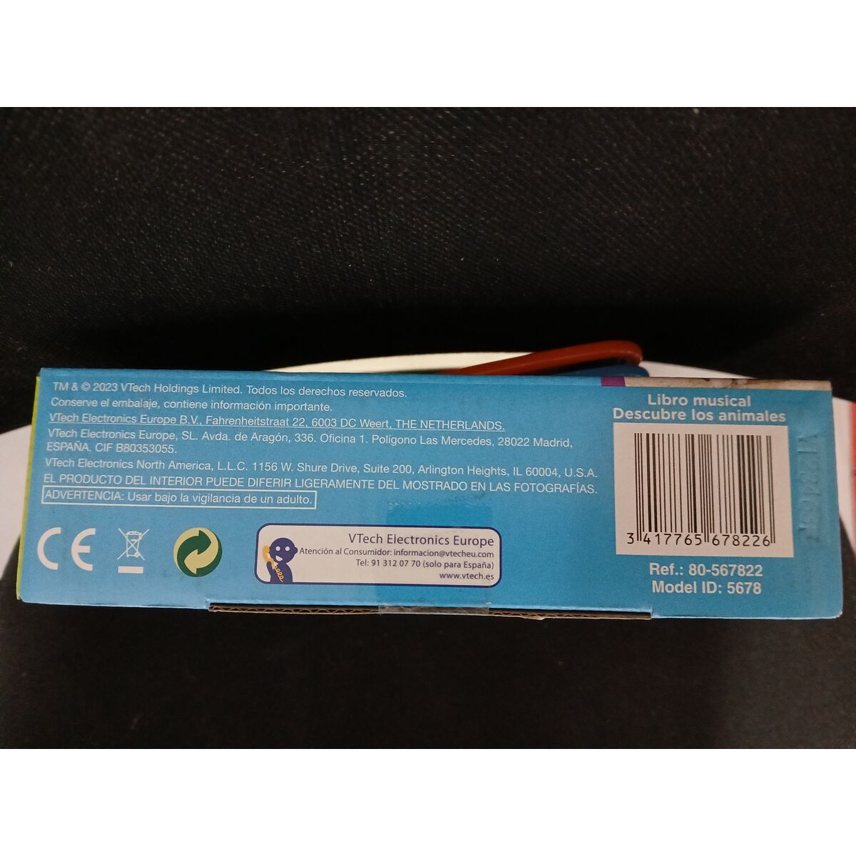 Prima Mea Carte Muzicală Vtech 18,8 x 5,5 x 21,6 cm animale