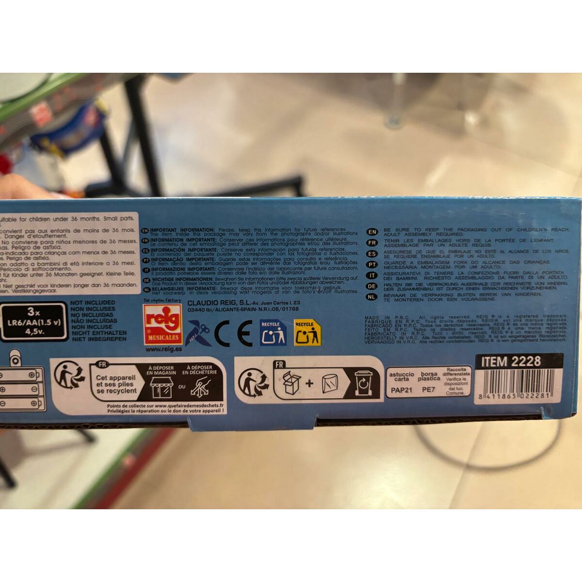 Microfon jucărie Sonic Permanent/ridicat în picioare MP3