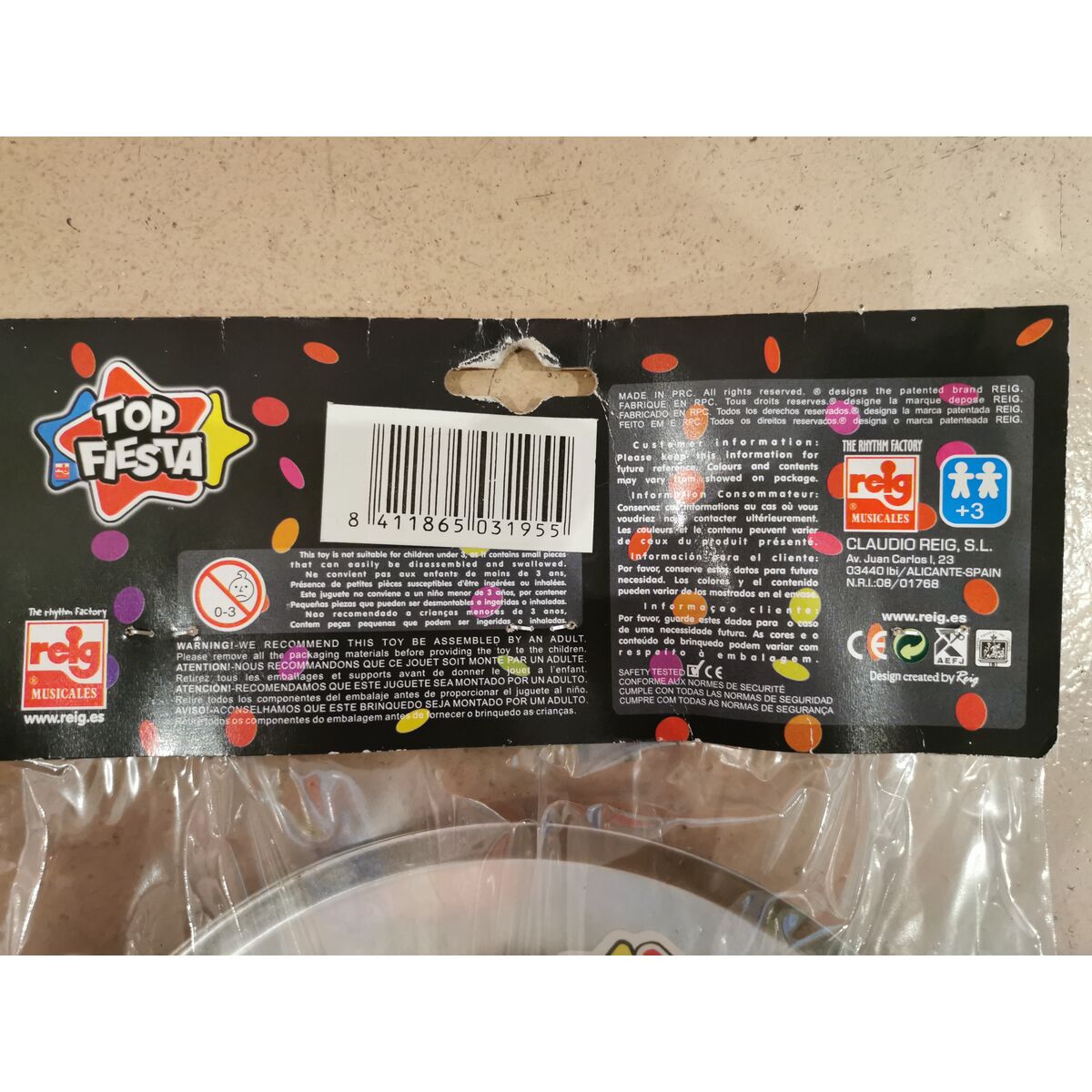 Instrument de percuție Reig Plastic 20 cm