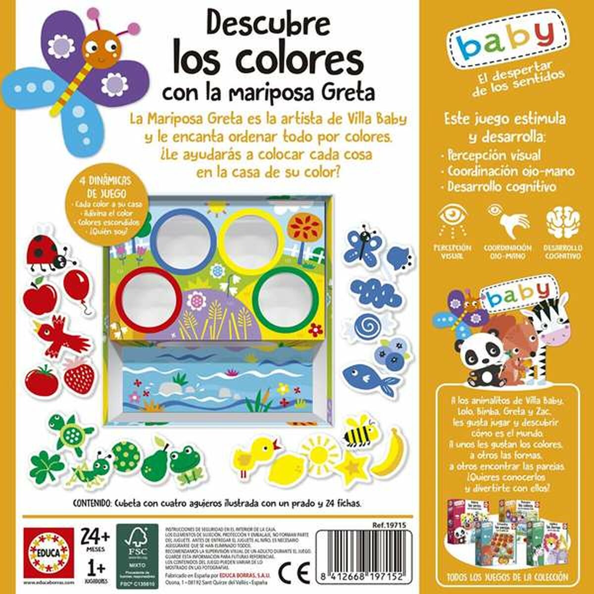 Joc Educativ Educa Descubre los Colores con La Mariposa Greta
