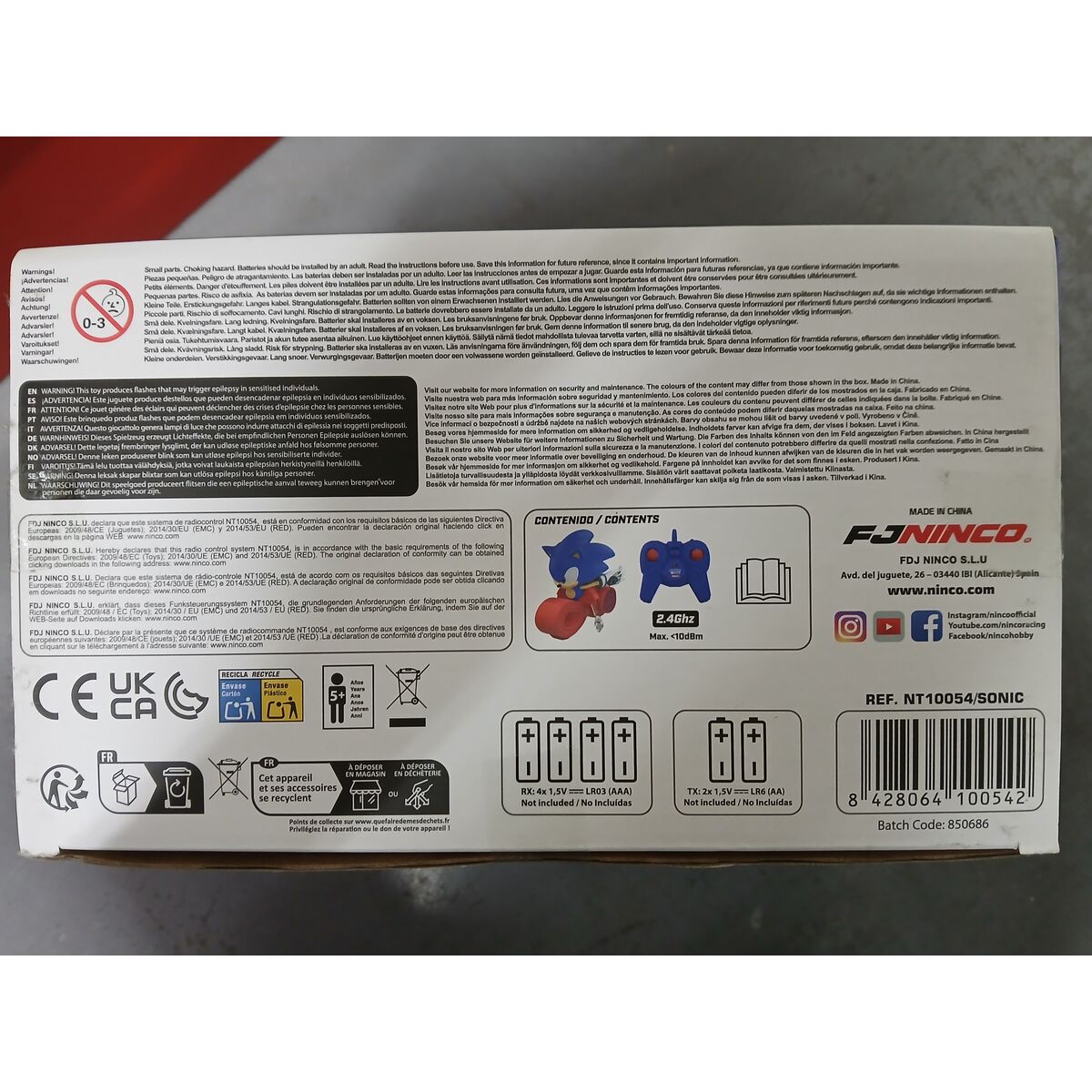 Motocicletă Teleghidată Sonic Infinity 25 x 15 x 25 cm