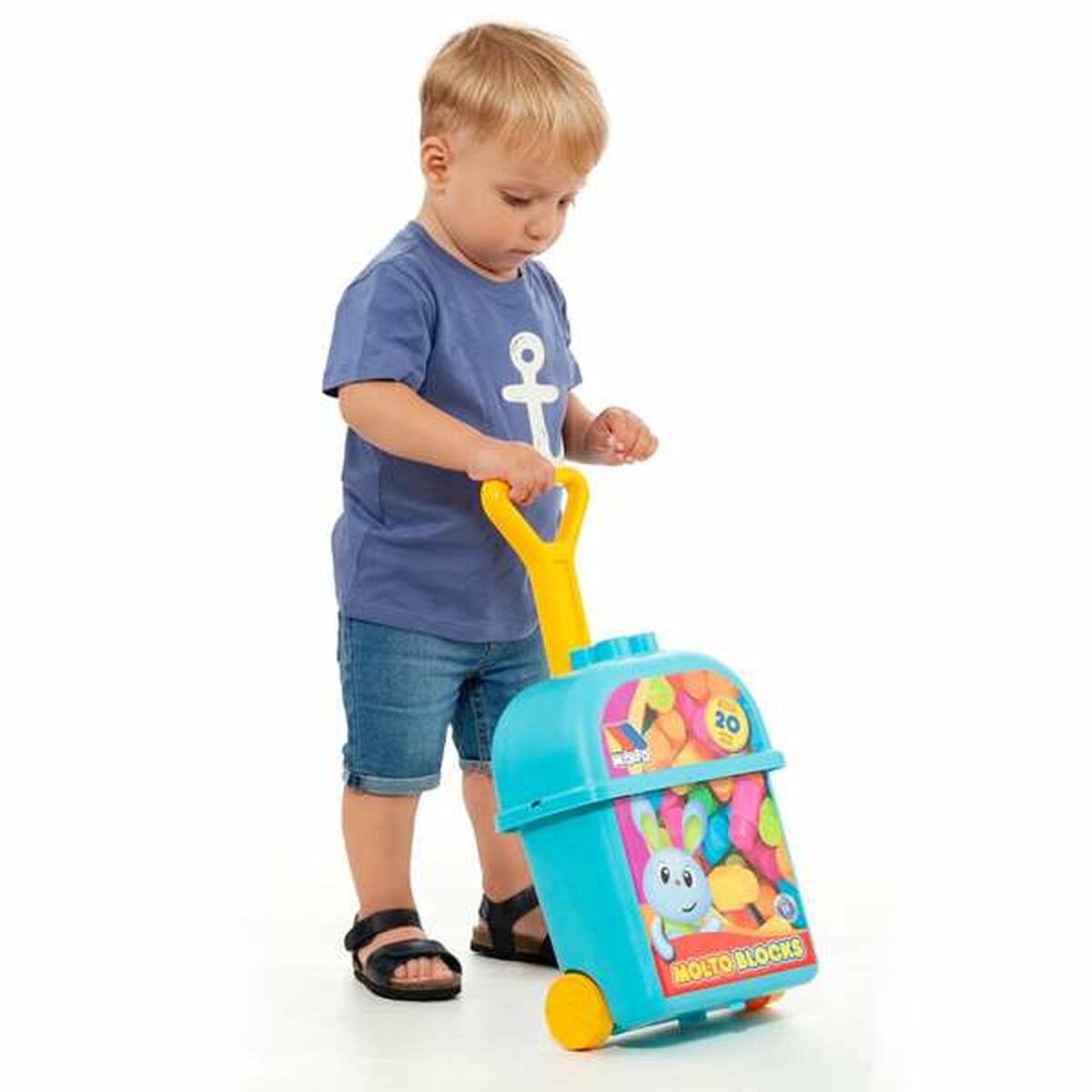 Joc de Construcții cu Plăci Moltó 20 Piese Trolley