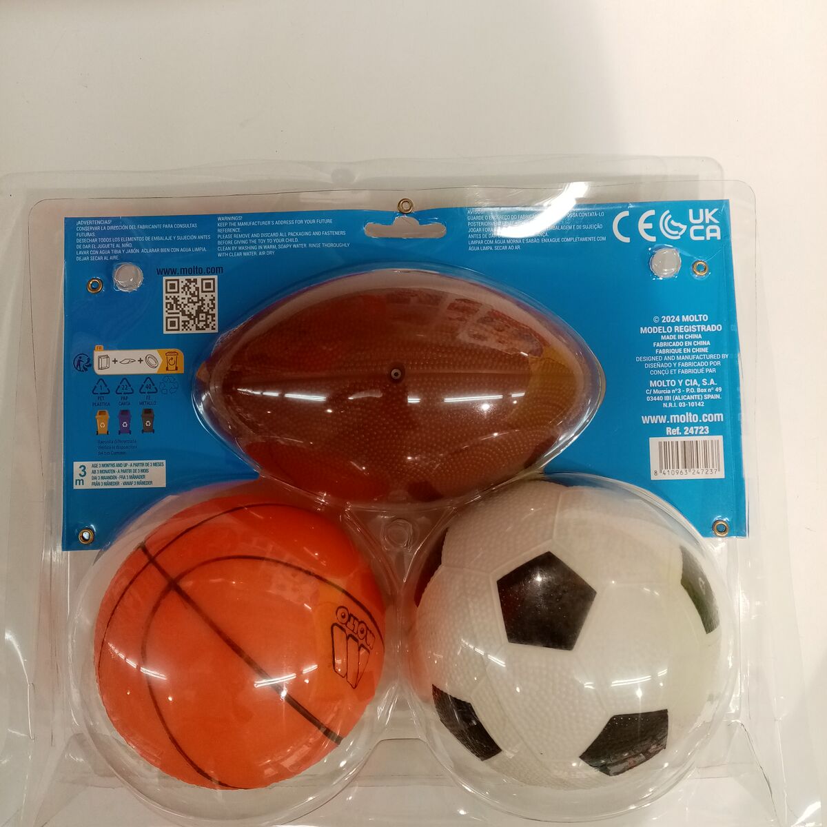 Mingi Moltó 3 Piese Baschet Rugby Infantil