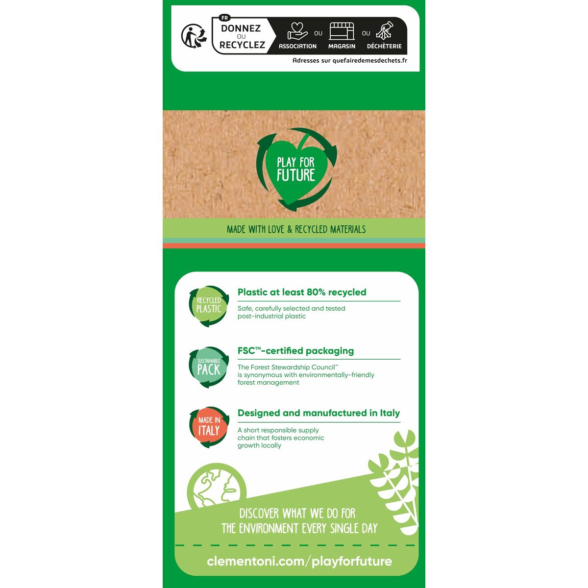 Spirală de Activități Clementoni 30 x 18 x 15 cm animale