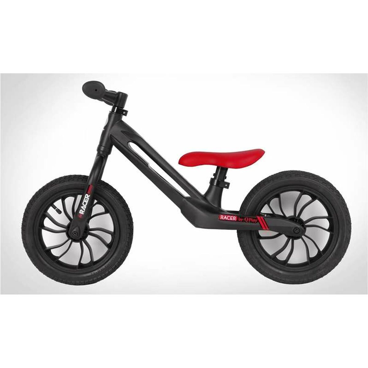 Bicicletă pentru copii Qplay Racer Bike Negru 12" Magneziu