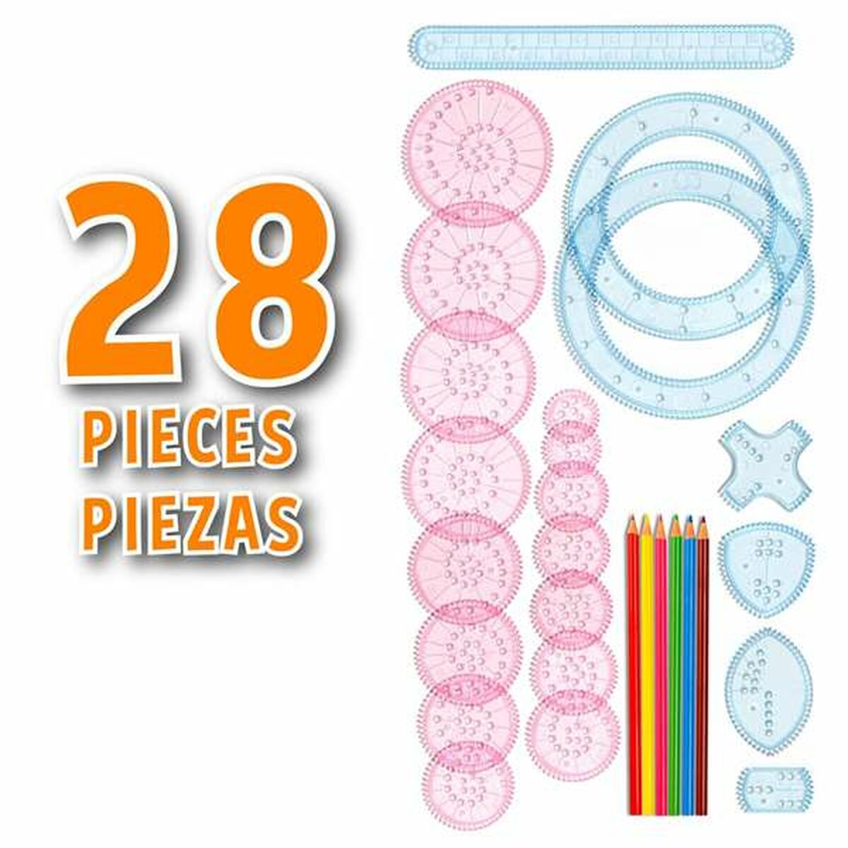 Set pentru desen Moltó Graphics 28 Piese