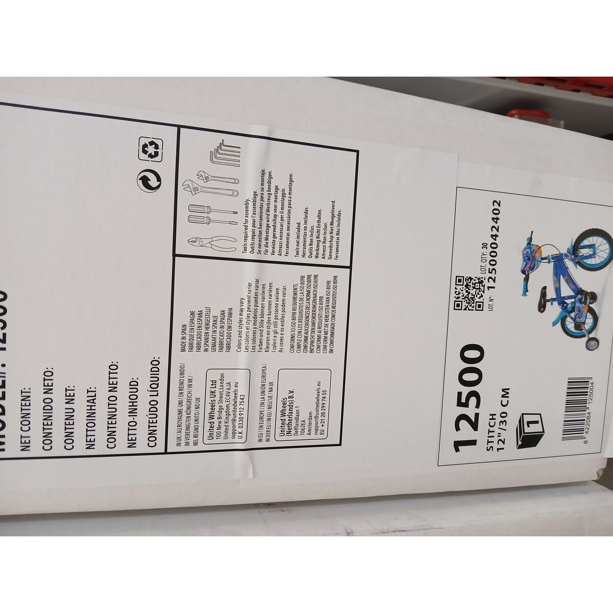 Bicicletă pentru copii Toimsa Stitch Albastru