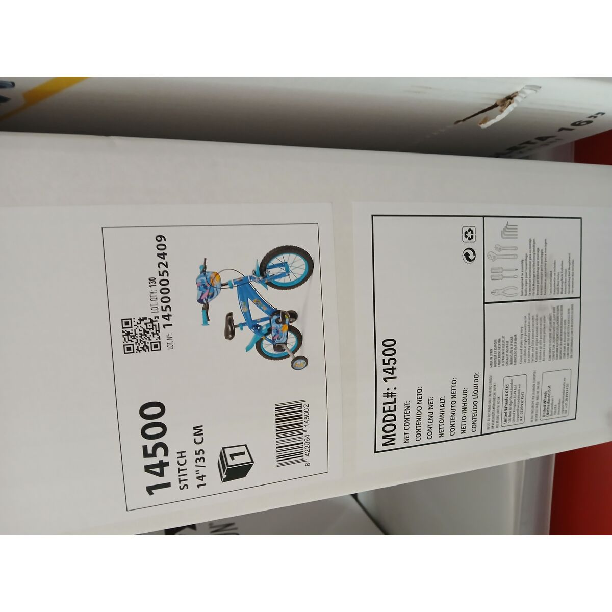 Bicicletă pentru copii Toimsa Stitch Albastru 14"