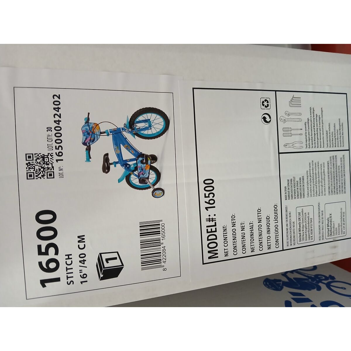 Bicicletă pentru copii Toimsa Stitch Albastru