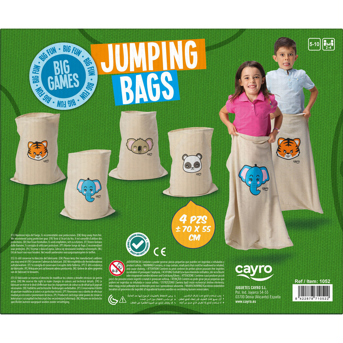 Joc de Îndemânare Cayro Jumping bags 4 Piese