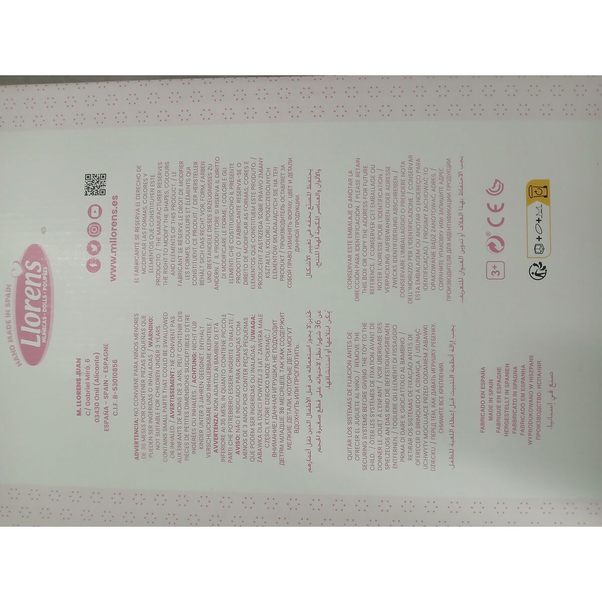 Păpușă bebeluș Llorens 74104 42 cm